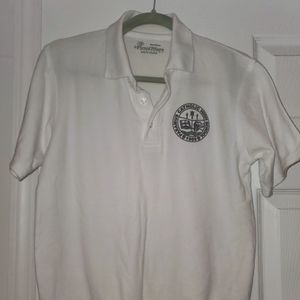 Short Sleeve Banded Bottom Polo Shirt w/heat transferrd logo Paramus Catholic HS